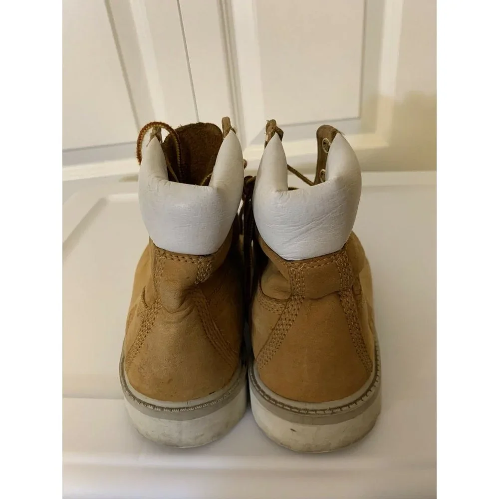 TIMBERLAND Men's Sz 5 Wheat White‎ Suede Boots Rare Color Combo